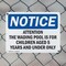 Signmission Attention The Wading Pool Is For Children, 18 in W x Rectangle, Plastic OS-2PACK-NS-P-1218-L-10223 - alternate 3